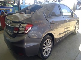 2015 HONDA CIVIC, GRAY, LX MODEL, 1.8L, AT.    A26334